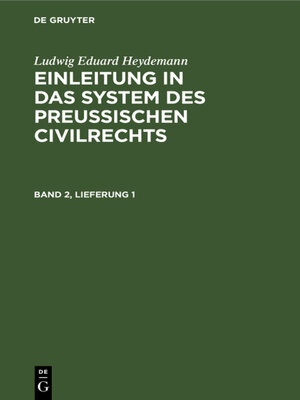 cover image of Ludwig Eduard Heydemann